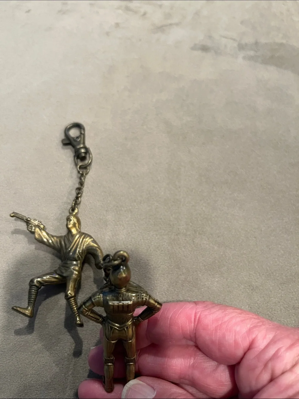 Vintage Luke Skywalker / C-3PO 1995/1996 LFL die cast Key Chain